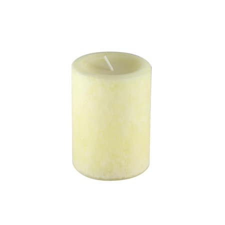 Jeco Jeco CPZ-34V 3 x 4 in. Vanilla Scented Pillar Candle; Ivory CPZ-34V